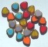 Glass Heart Beads and Pendants